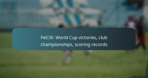 Pelé: World Cup victories, club championships, scoring records