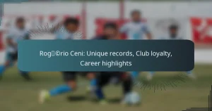 Rogério Ceni: Unique records, Club loyalty, Career highlights