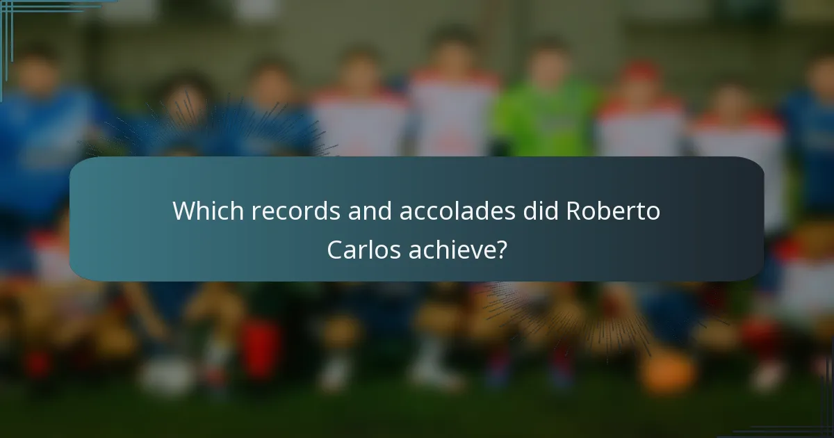 Which records and accolades did Roberto Carlos achieve?